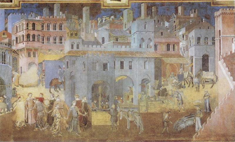 Ambrogio Lorenzetti Life in the City